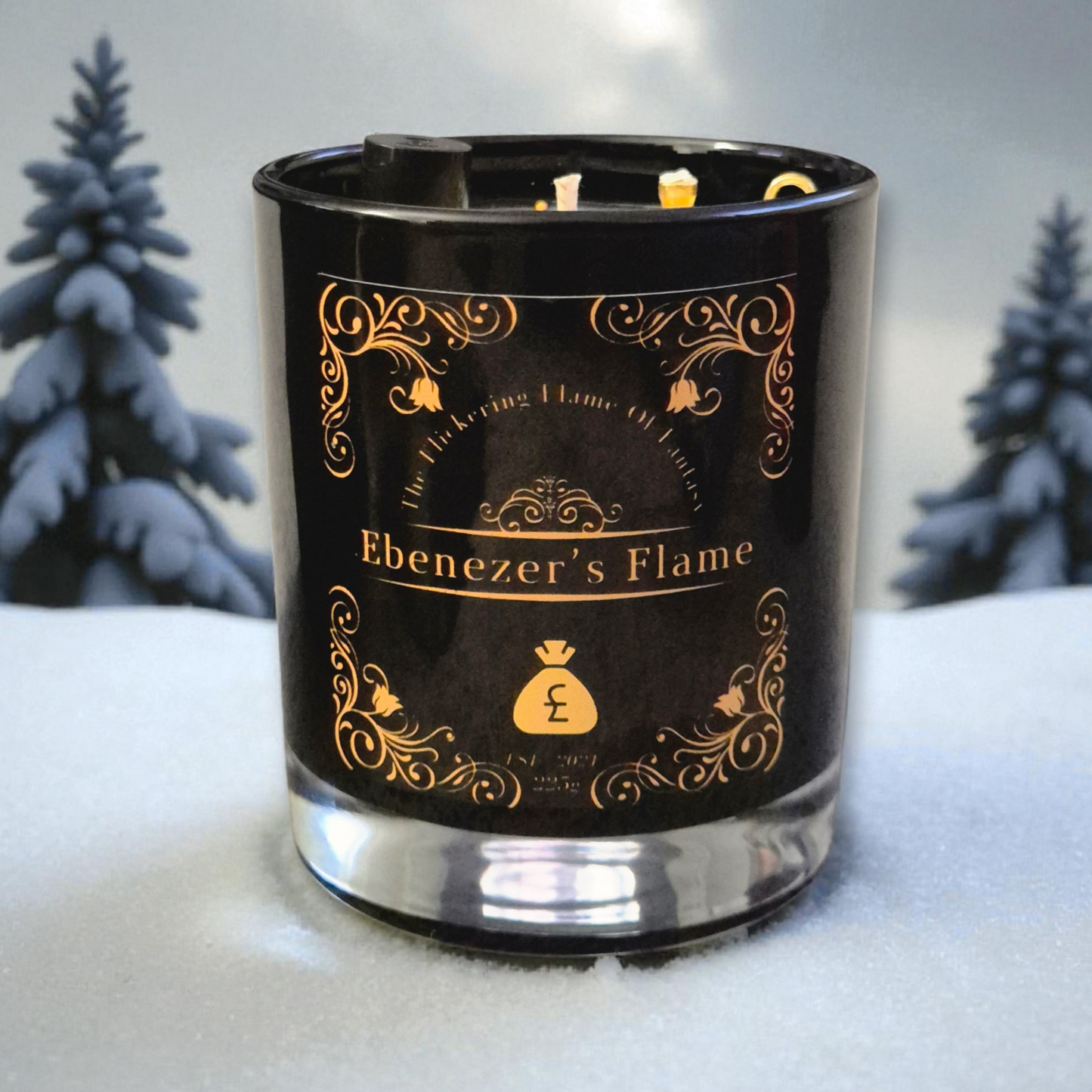 Ebenezer's Flame - Scrooge Candle