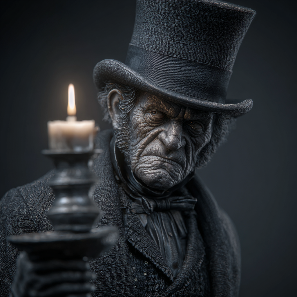 Ebenezer's Flame - Scrooge Candle